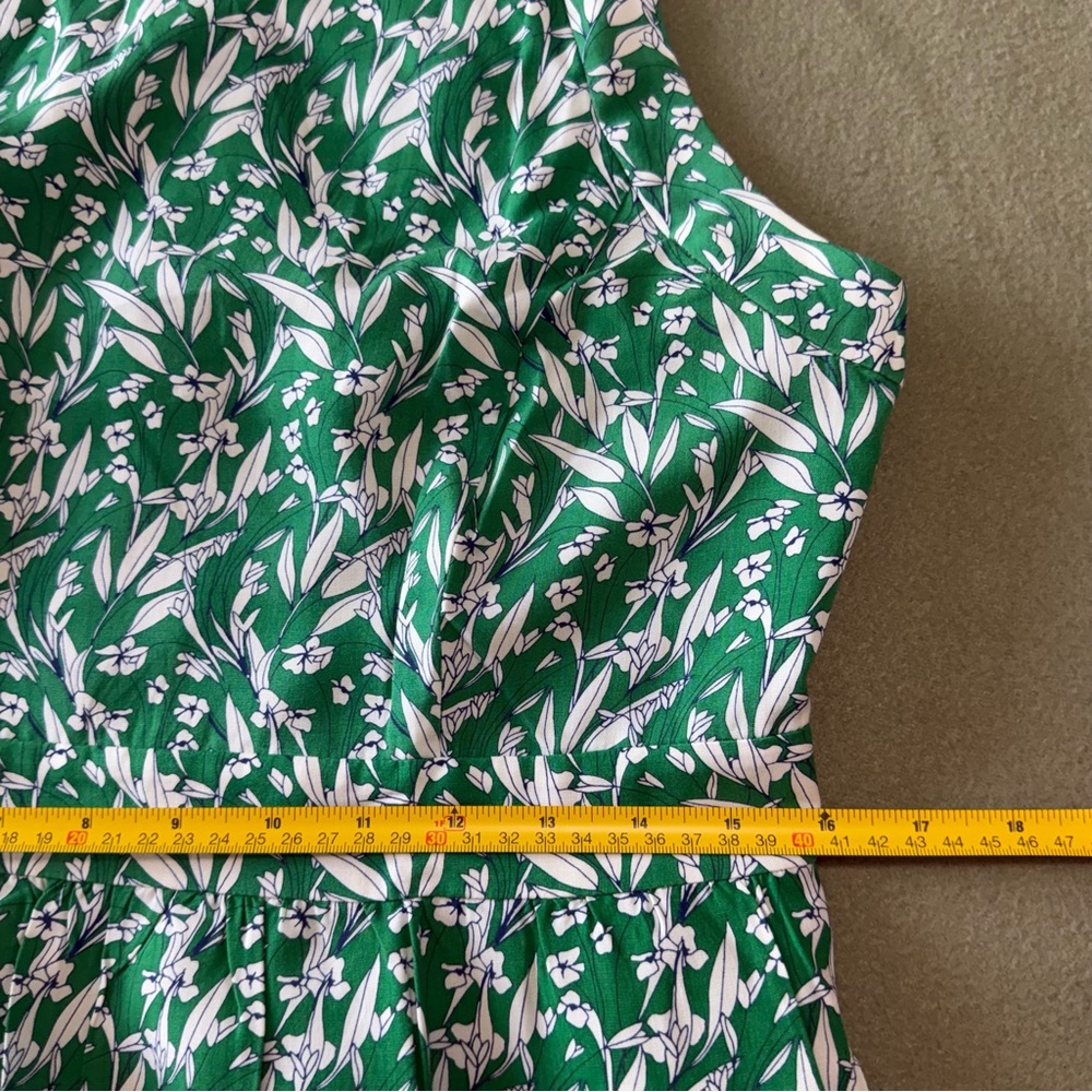 J Crew Women’s Sleeveless Green Lined Dress Size 10 - Picture 7 of 11